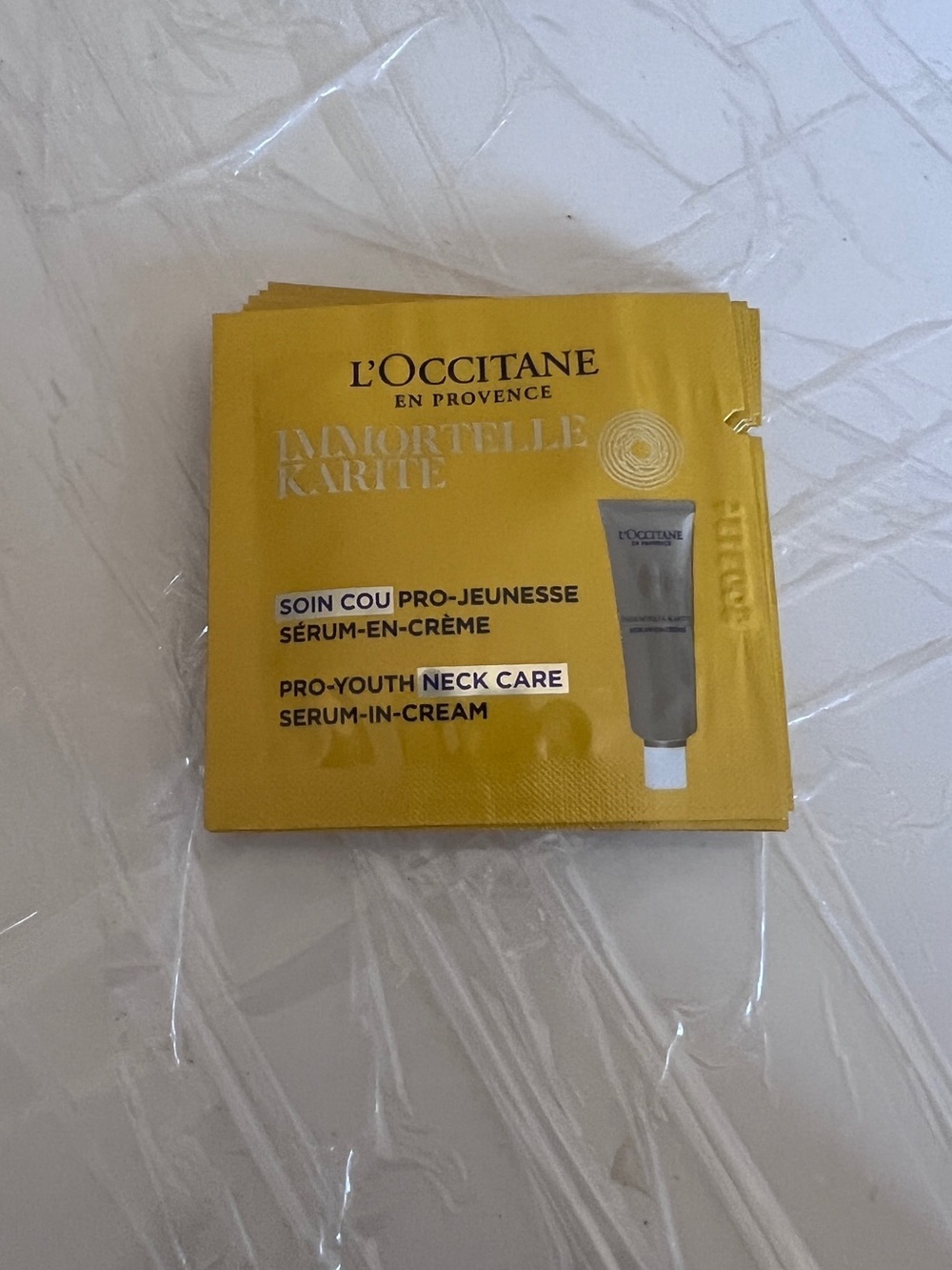 New! 10ml L'Occitane Immortelle Karité Pro-Youth Neck Care Serum-In-Cream